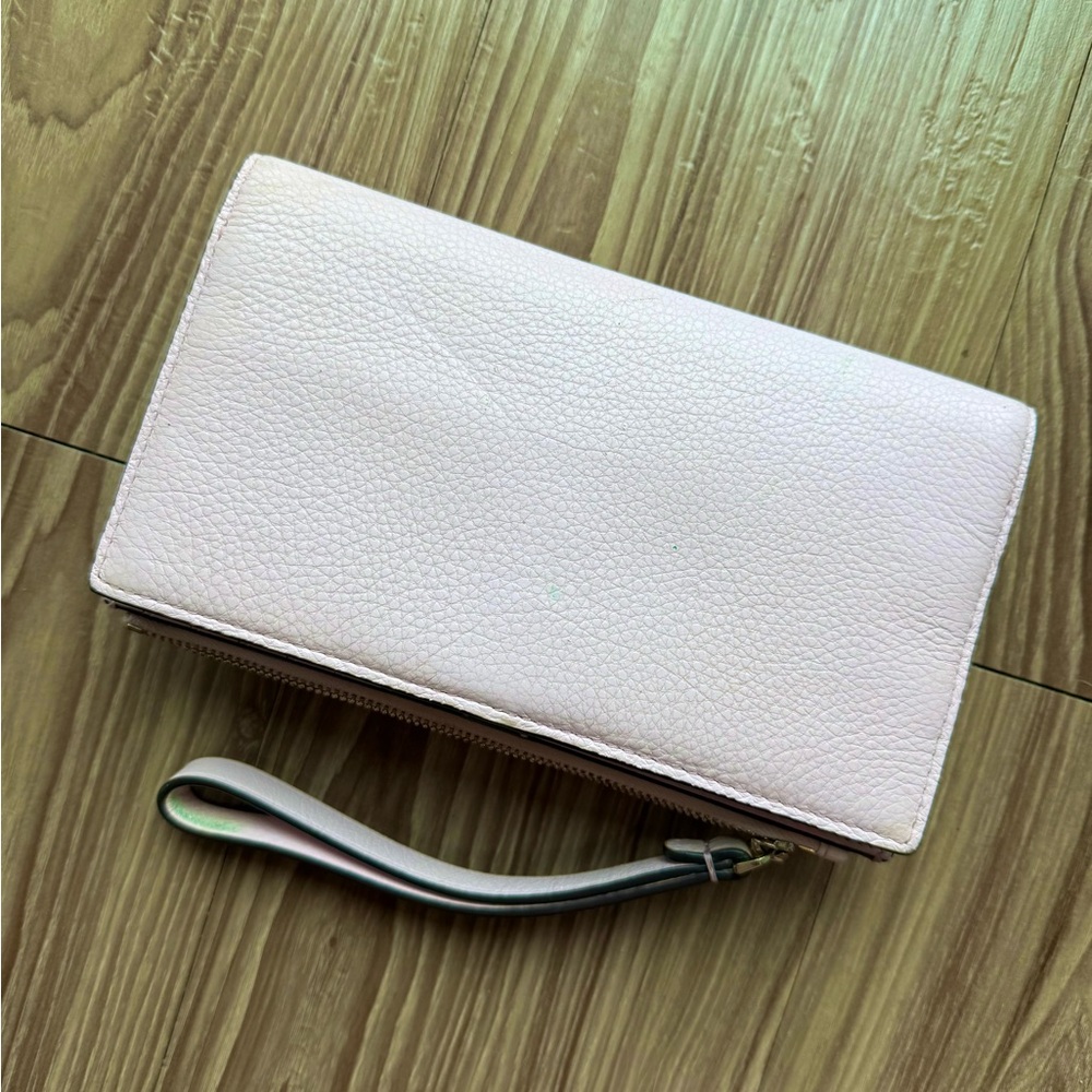 Kate Spade Blush Pink Leather Wristlet - Picture 4 of 9